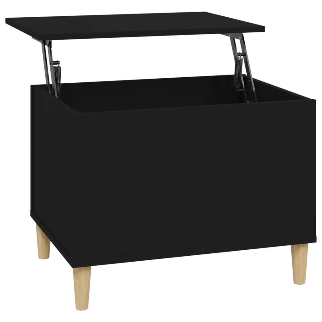 COUCHTISCH Schwarz 60x44,5x45 cm Holzwerkstoff - Schwarz, Holzwerkstoff (60/44.5/45cm) - furnicato
