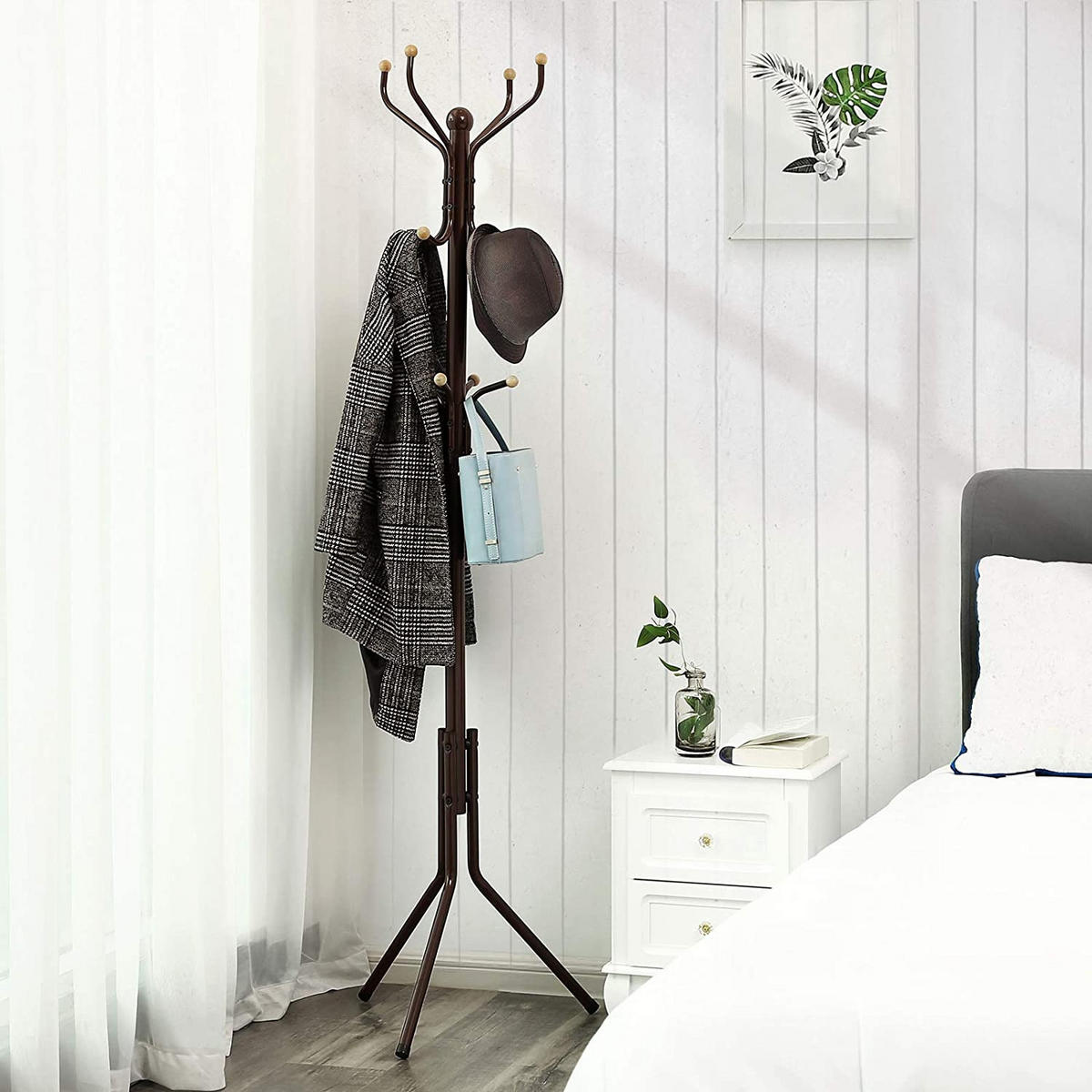 GARDEROBENSTÄNDER - Schwarz, Metall (44/182/44cm) - Mat-Haus