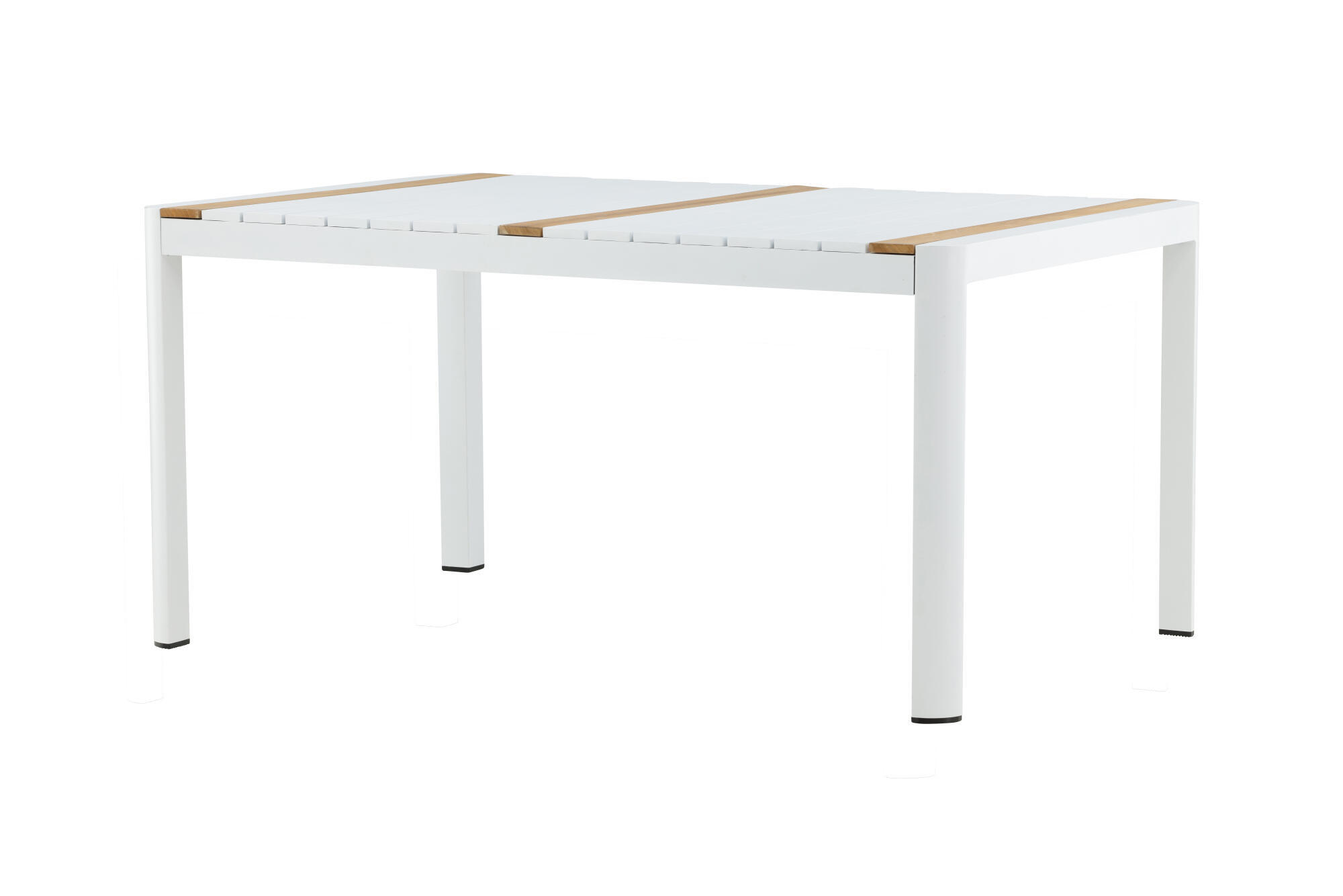 GARTENESSTISCH TOGO Weiß 90x150x75 cm - Weiß, Metall (150/90/75cm) - FURNLUX
