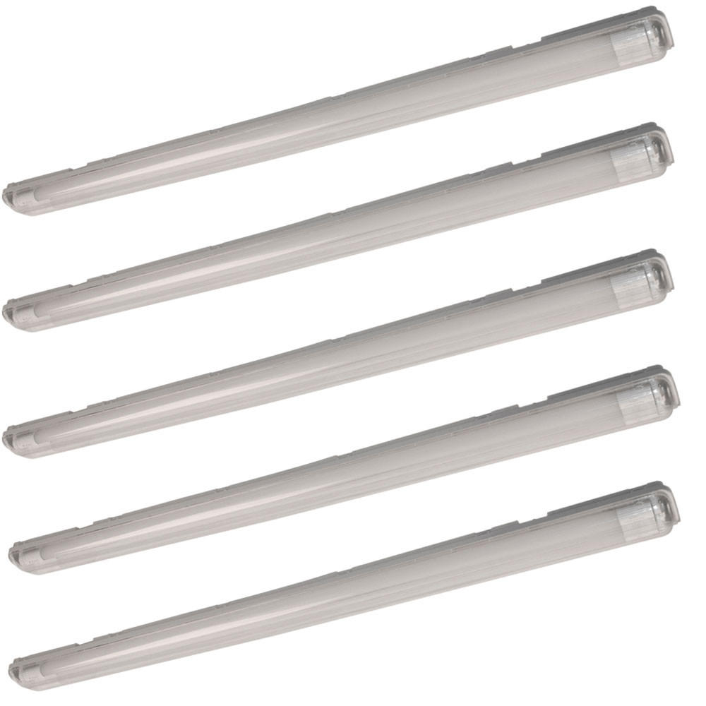 LED DECKENLEUCHTE Grau Kunststoff - Grau, Kunststoff (126/9.6/5.8cm)