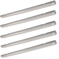 LED DECKENLEUCHTE Grau Kunststoff - Grau, Kunststoff (126/9.6/5.8cm)