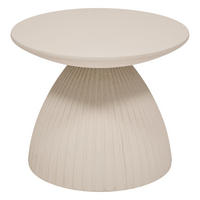 COUCHTISCH Fylis rund Beige 50/50/40 cm - Beige, Stein (50/50/40cm) - Atmosphera Createur d´interieur