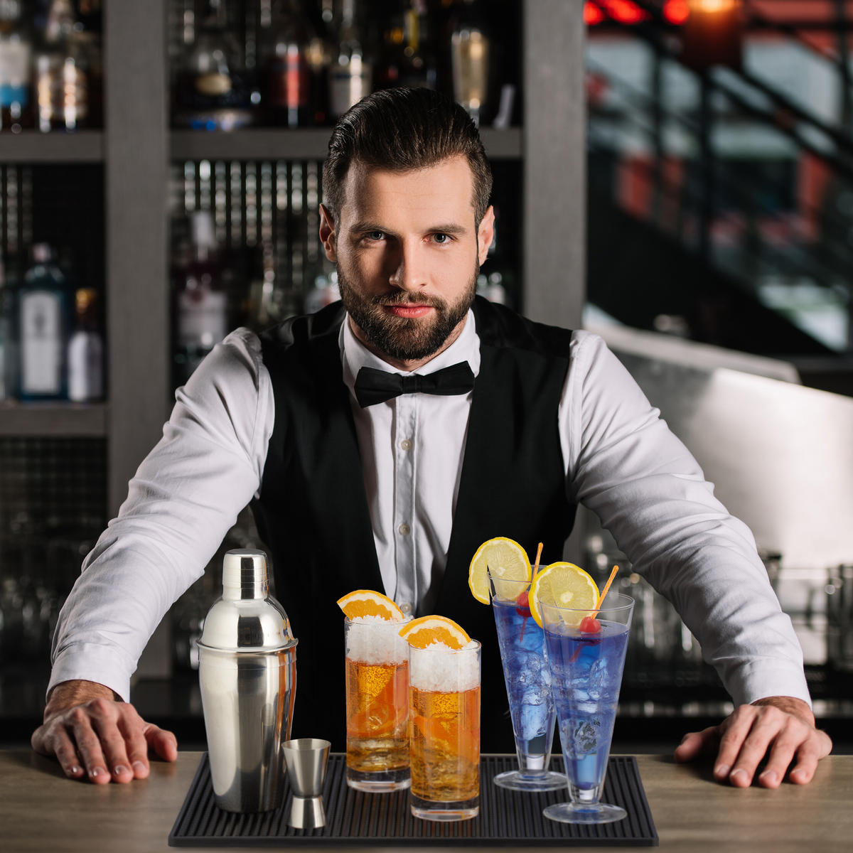 2XPODLOŽKA bar - čierna, plast (40/1/30cm) - Relaxdays