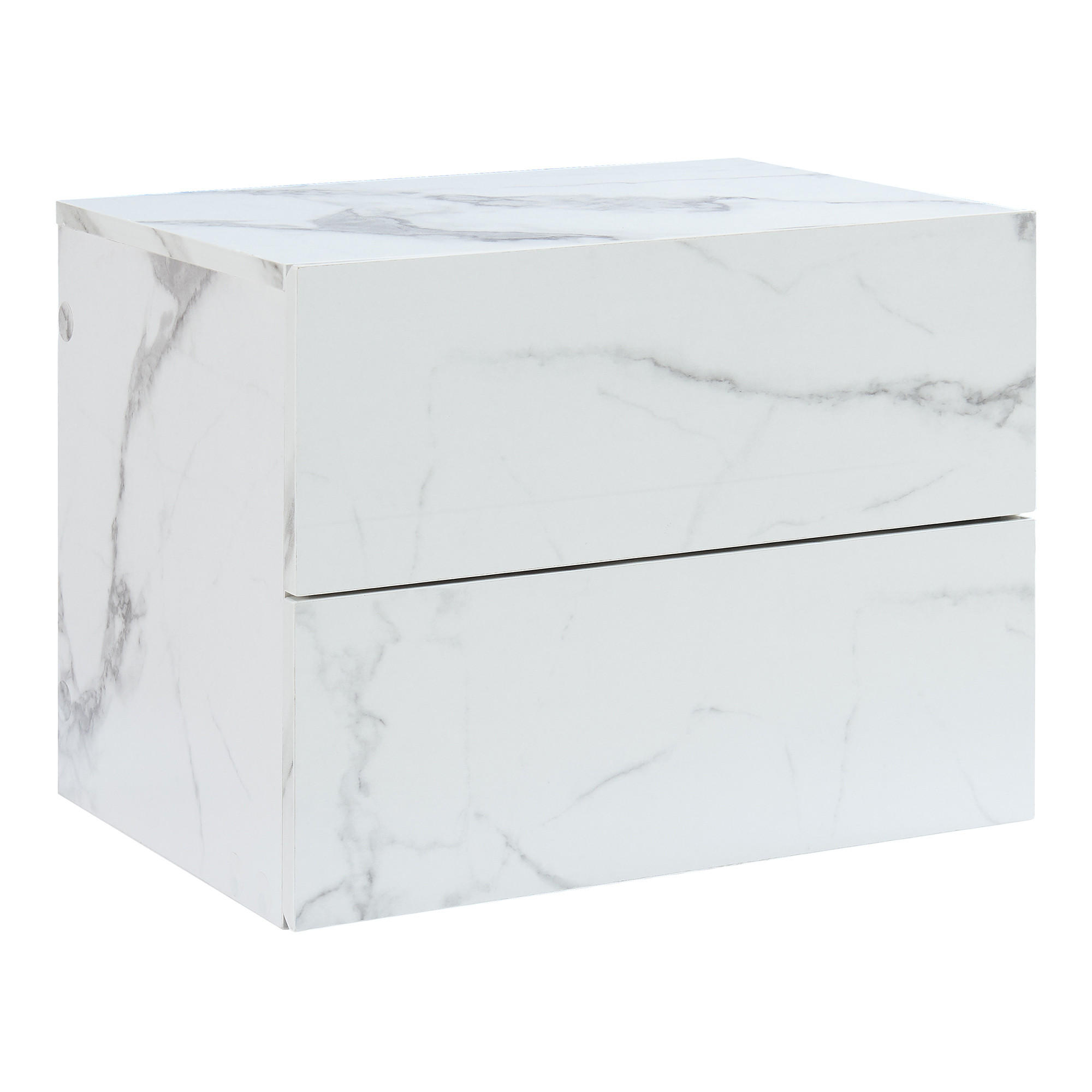 WANDREGAL Ampfing - Weiß, Holzwerkstoff (40/30/29cm) - [en.casa]