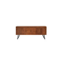 TV-SCHRANK Bonnie Dunkelbraun aus Akazie - Dunkelbraun, Holz (150/62/45cm) - Tikamoon