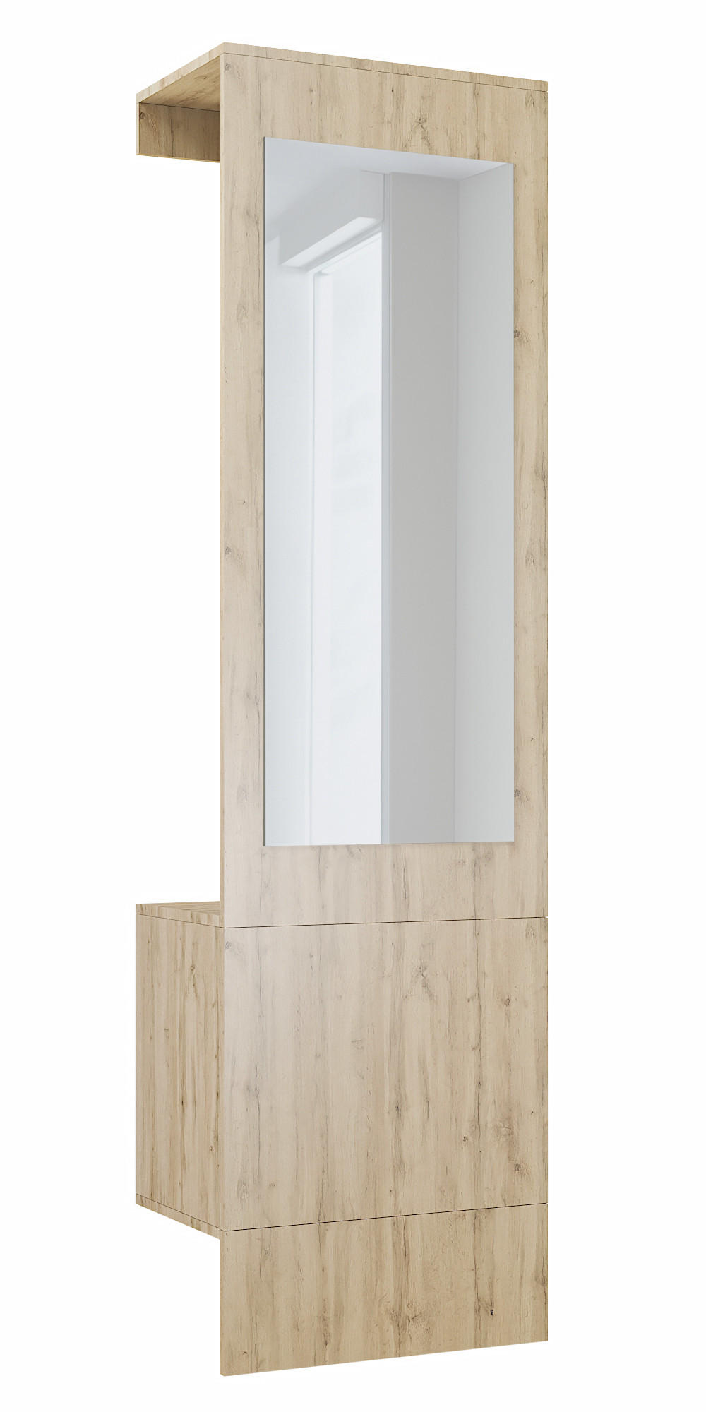 GARDEROBE Carlton Eiche Evoke - Eiche San Remo, Holzwerkstoff (52/193/35cm) - Vladon