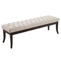 SITZBANK Cannes Stoff Creme Dunkelbraun - Creme, Textil (150/46/38cm) - DELUKE