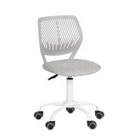 DREHSTUHL Grau - Weiß/Grau, Metall (38/85/39cm) - Urban Meuble