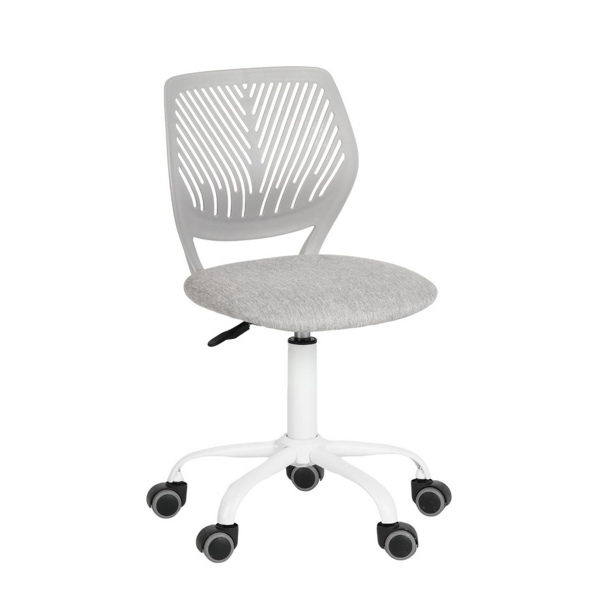 DREHSTUHL Grau - Weiß/Grau, Metall (38/85/39cm) - Urban Meuble