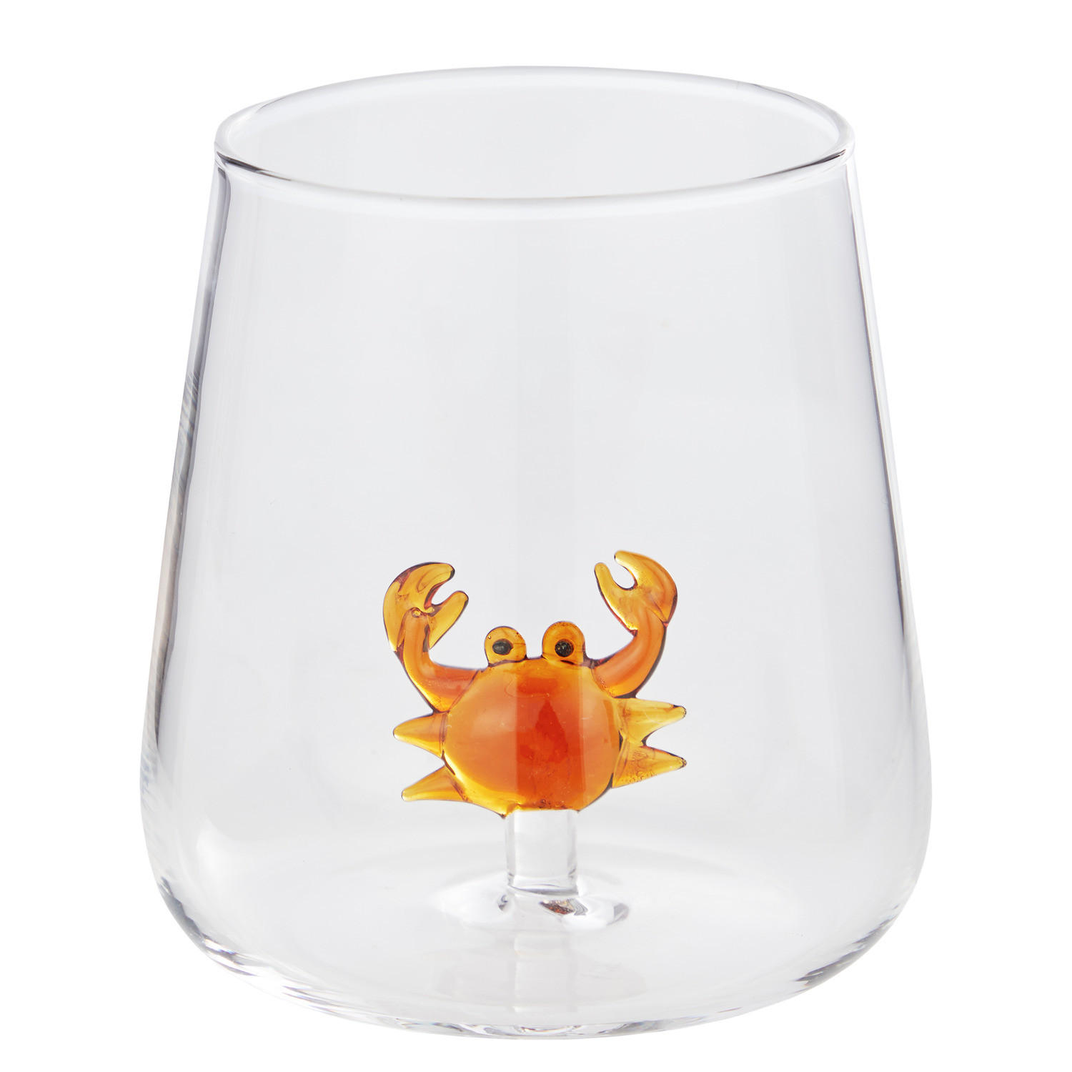 TRINKGLAS Sunn Joy mit Krabbe - Transparent, Glas (0.4L) - Butlers