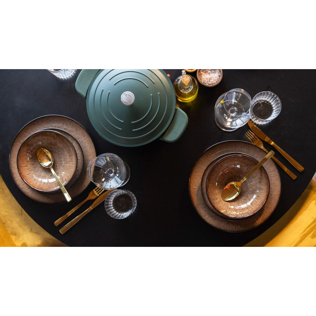 Thumbnail - Cookinglife Frühstückteller, Braun, Keramik, 2x2x20 cm, Essen & Trinken, Geschirr, Geschirr-Sets, Teller-Sets