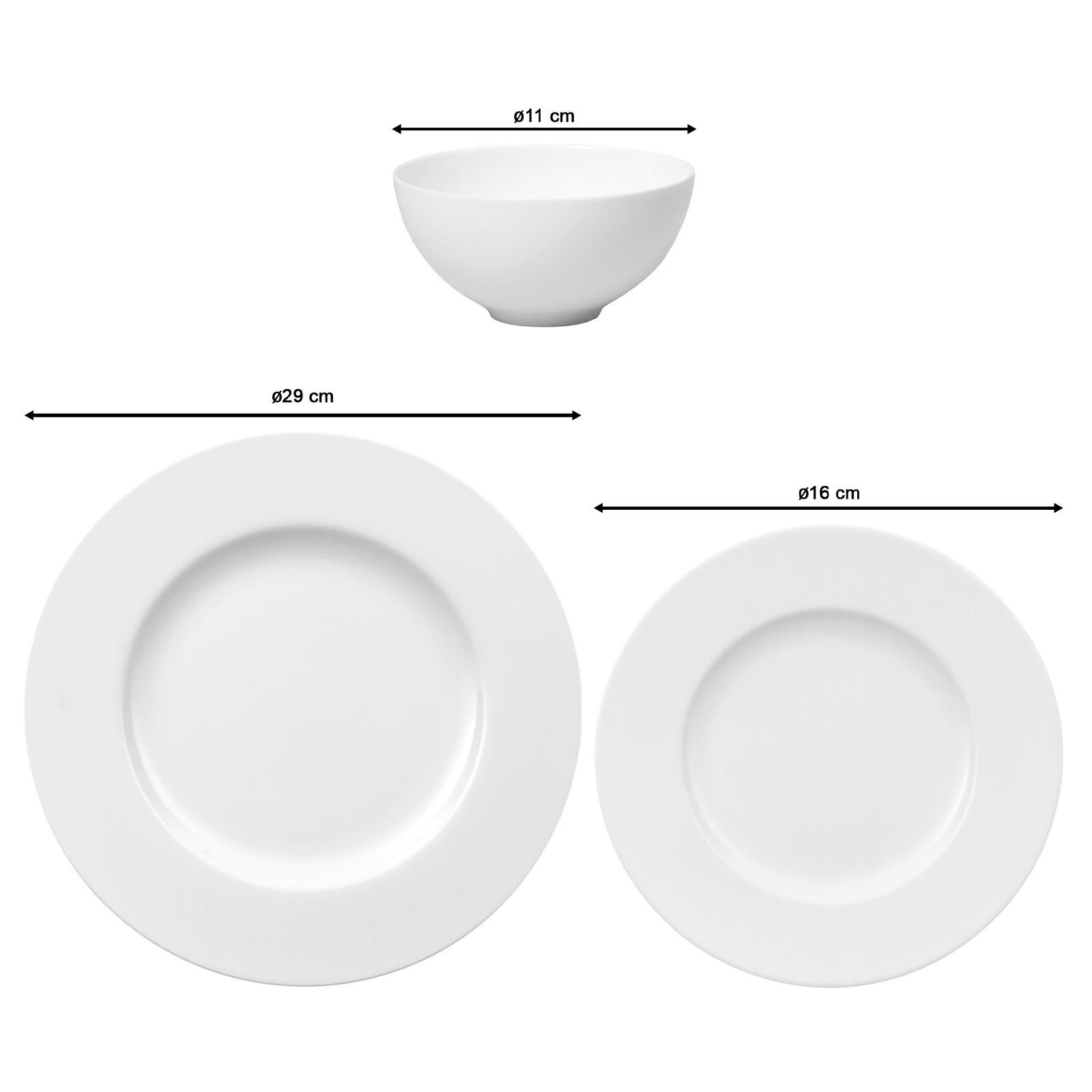 TAFELSERVICE Royal weiß - Weiß, Keramik (1/1/1cm) - Villeroy & Boch
