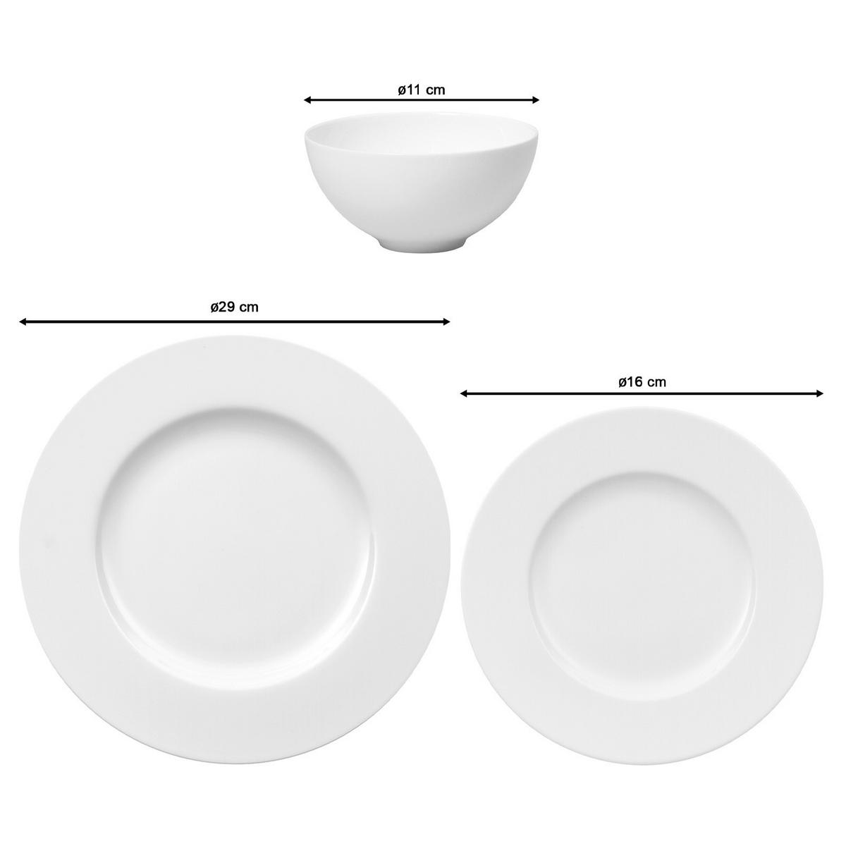 TAFELSERVICE Royal weiß - Weiß, Keramik (1/1/1cm) - Villeroy & Boch