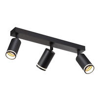 STRAHLER Fein 3-flammig 43/5/17 cm - Schwarz, Metall (43/5/17cm) - ZMH