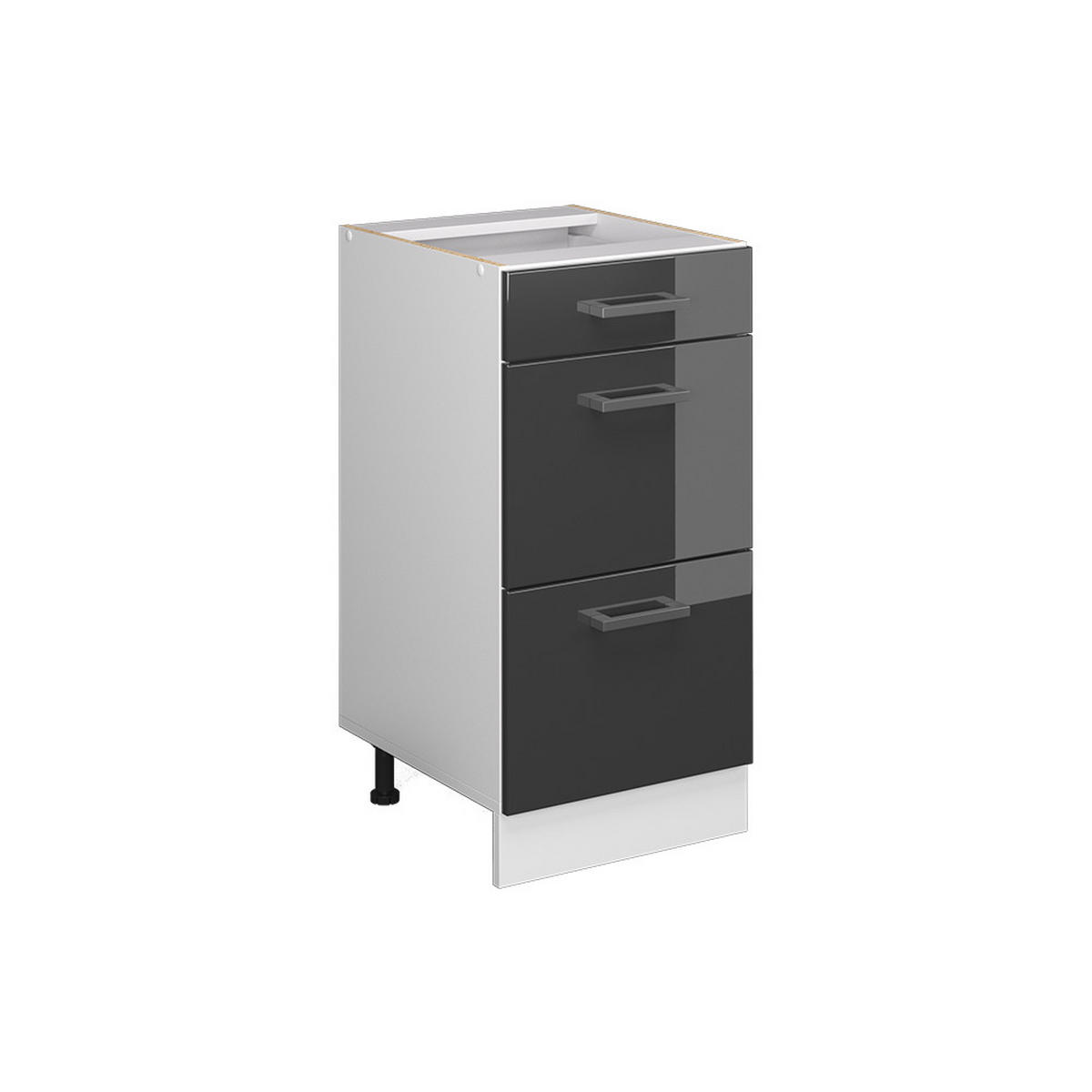 KUCHYŇSKÁ DVÍŘKA R-Line Antracitový vysoký lesk - vysoce lesklá černá, kompozitní dřevo (39.6/64.8/1.6cm) - Vicco