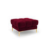 POUF Mamaia aus Samt rot - Rot, Textil (60/41/60cm) - Micadoni