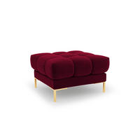 POUF Mamaia aus Samt rot - Rot, Textil (60/41/60cm) - Micadoni