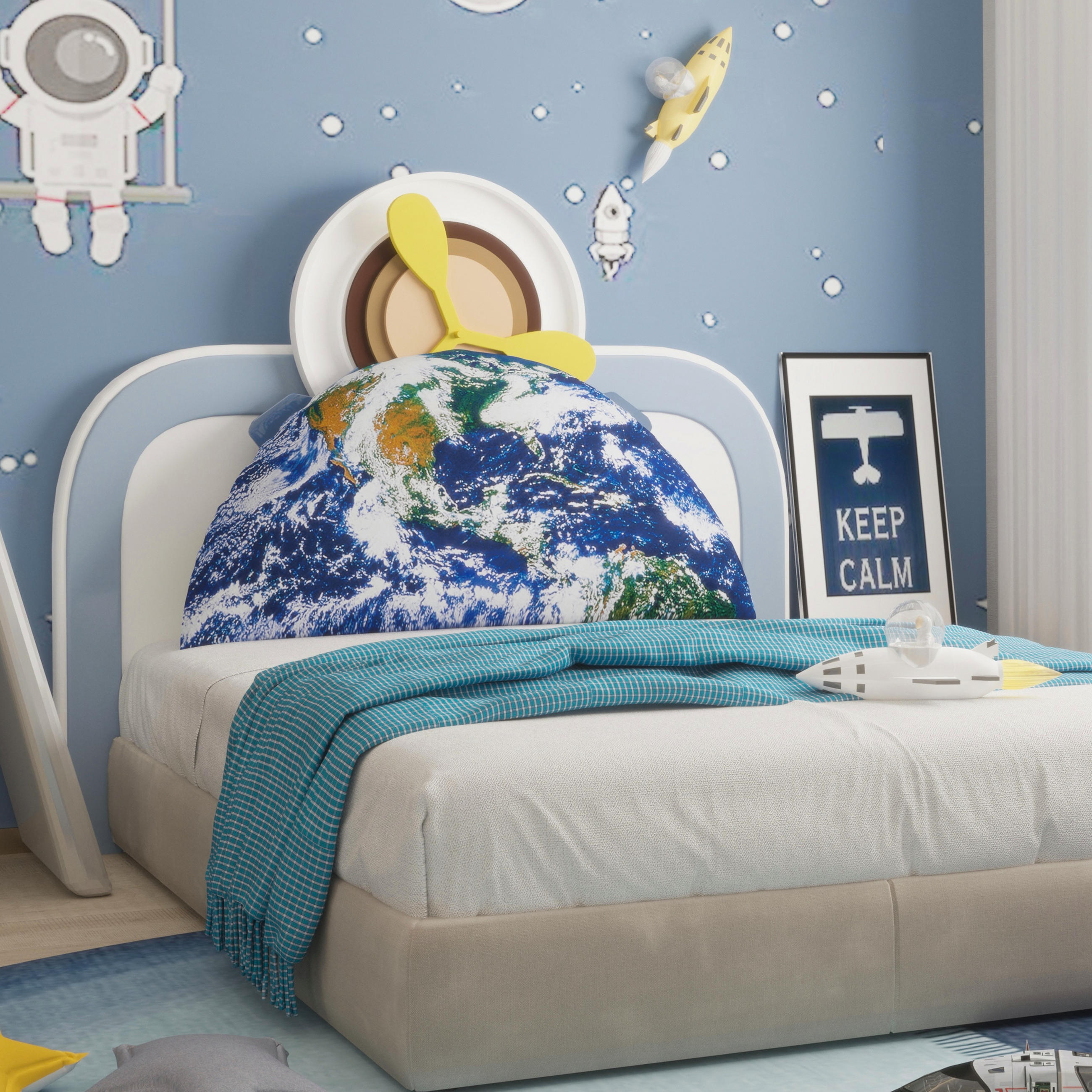 RÜCKENKISSEN passend für Kinderbetten Erde 100cm - Multicolor, Textil (10/100cm) - Vercart