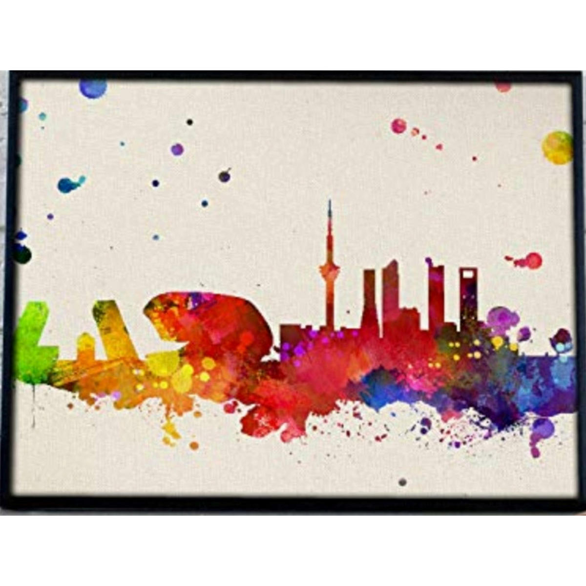 POSTER Art Madrid A3 Schwarzer Rahmen - Schwarz, Papier (29.7/5/42cm) - Nacnic