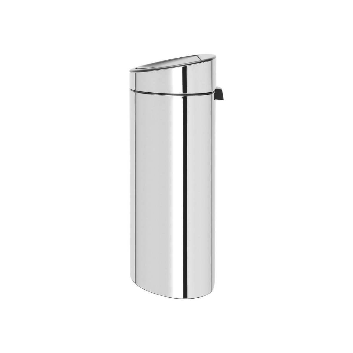 ABFALLEIMER Touch Bin, Brilliant Steel, 40 L - Silberfarben, Metall (48.3/76.5/32.8cm) - Brabantia