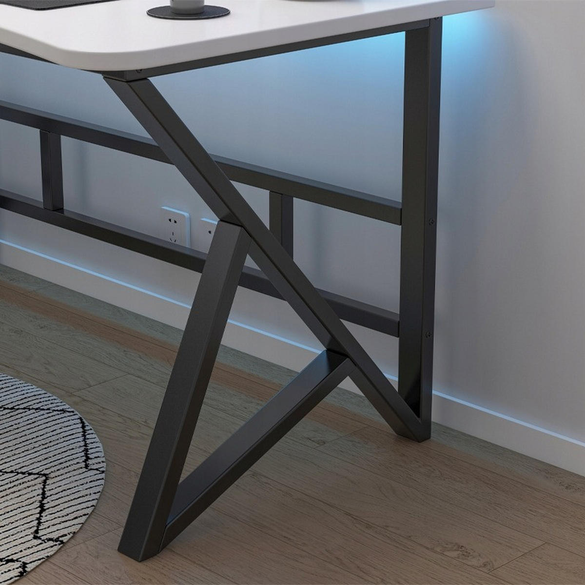 SCHREIBTISCH, weiß 120/60/75cm - Weiß, Holzwerkstoff (60/120/75cm)