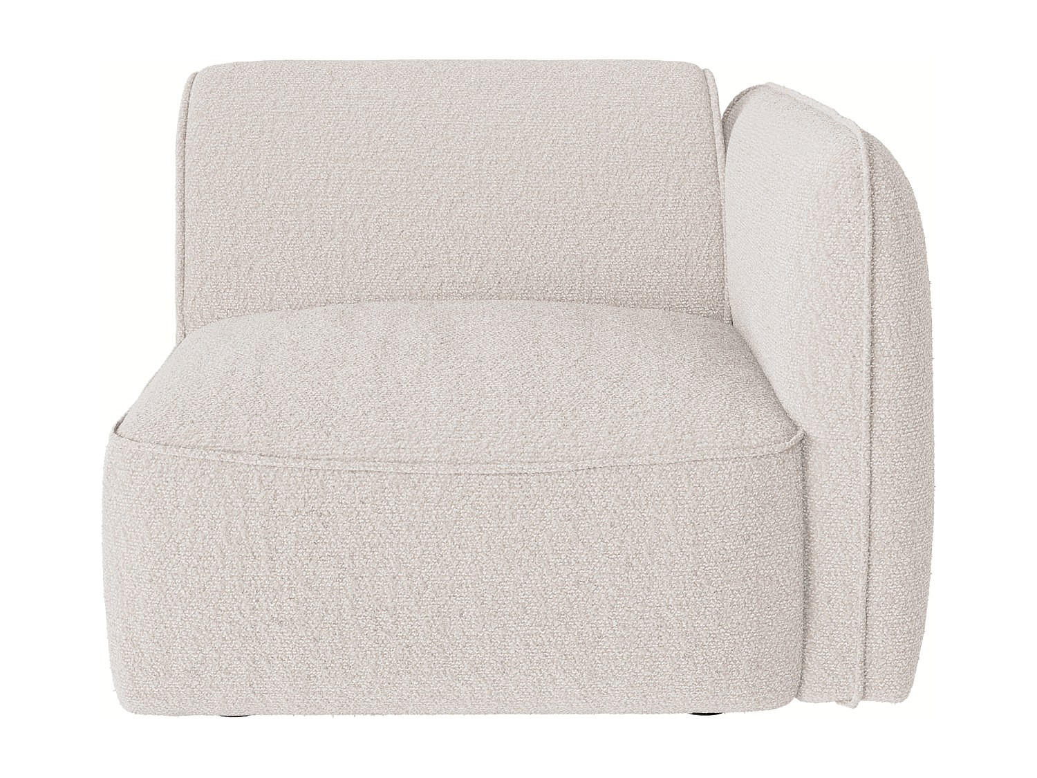 SESSEL mit gerader Rückenlehne - 1 Person - stoff - beige Camilio - Beige, Kunststoff/Textil (98/74/97cm) - Vente-Unique