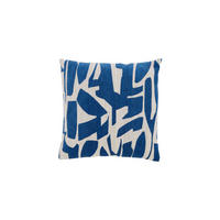 DEKOKISSEN Peoria Blau 45/45/10 cm - Blau, Textil (45/45cm) - Light & Living