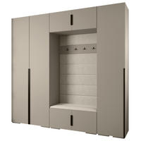 GARDEROBEN-SET 236,7/250/47 - Kaschmir/Beige, Holz/Kunststoff (250/236.7/47cm) - Abiks Möbel