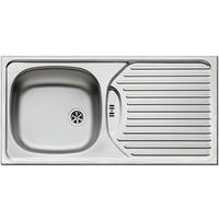 KÜCHENSPÜLE 86x43,5cm Edelstahl Einbauspüle CA1 Abtropffläche ab 50cm Schrank - Edelstahlfarben, Metall (43.5/15/86cm)