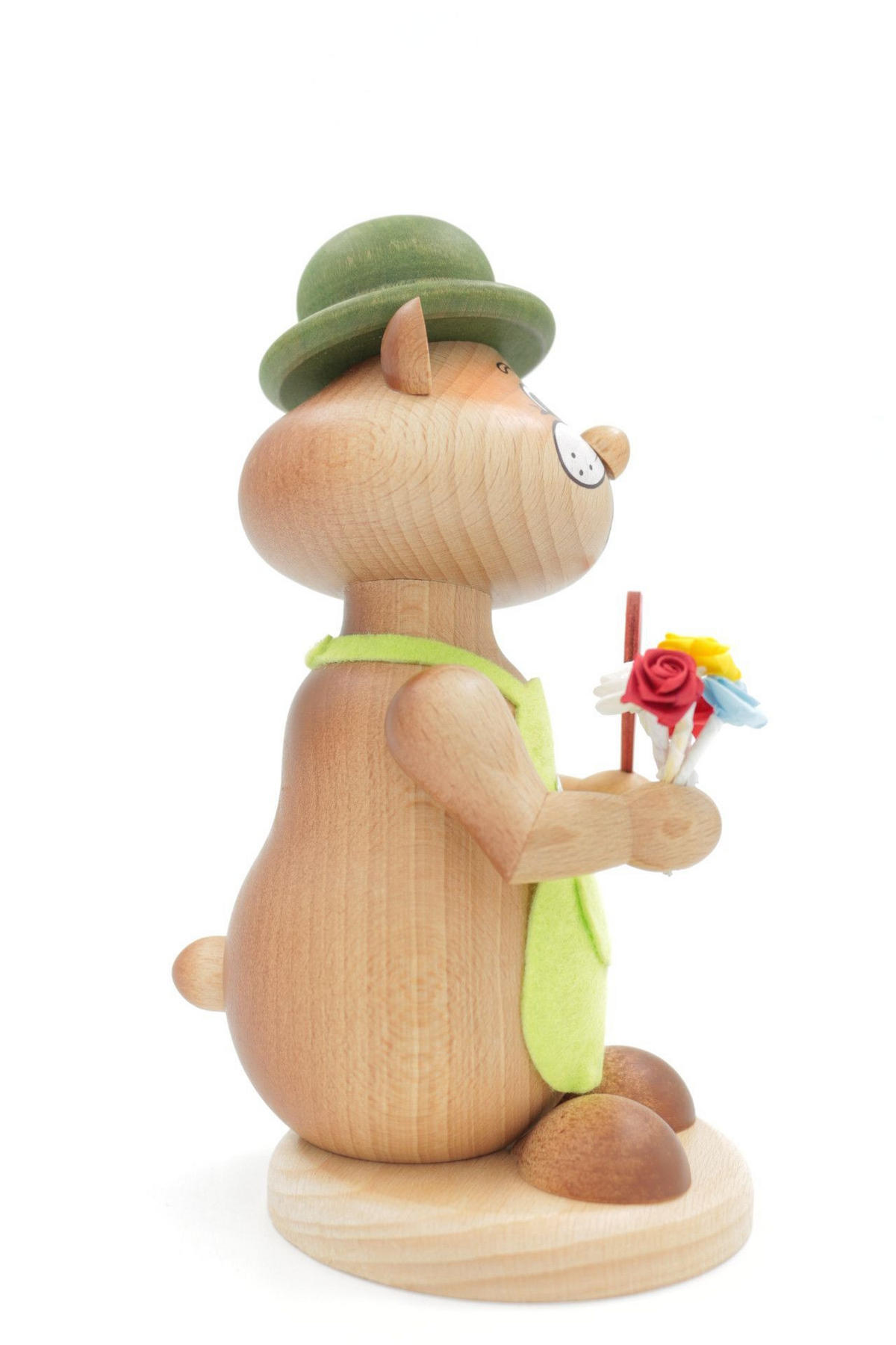 RAUCHFIGUR Hamster Romantiker 18 cm - Multicolor, Holz (12/18/0.1cm)