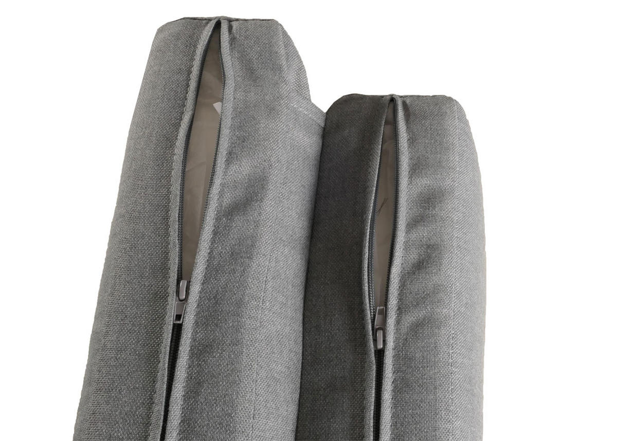 LOUNGE-GARTENLIEGE Hellgrau - Hellgrau, Textil (200/200/200cm) - MCW