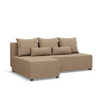 ECKSOFA MIT SCHLAFFUNKTION FERMO BONELL Beige - Beige, Textil (137/201cm) - Mebligo