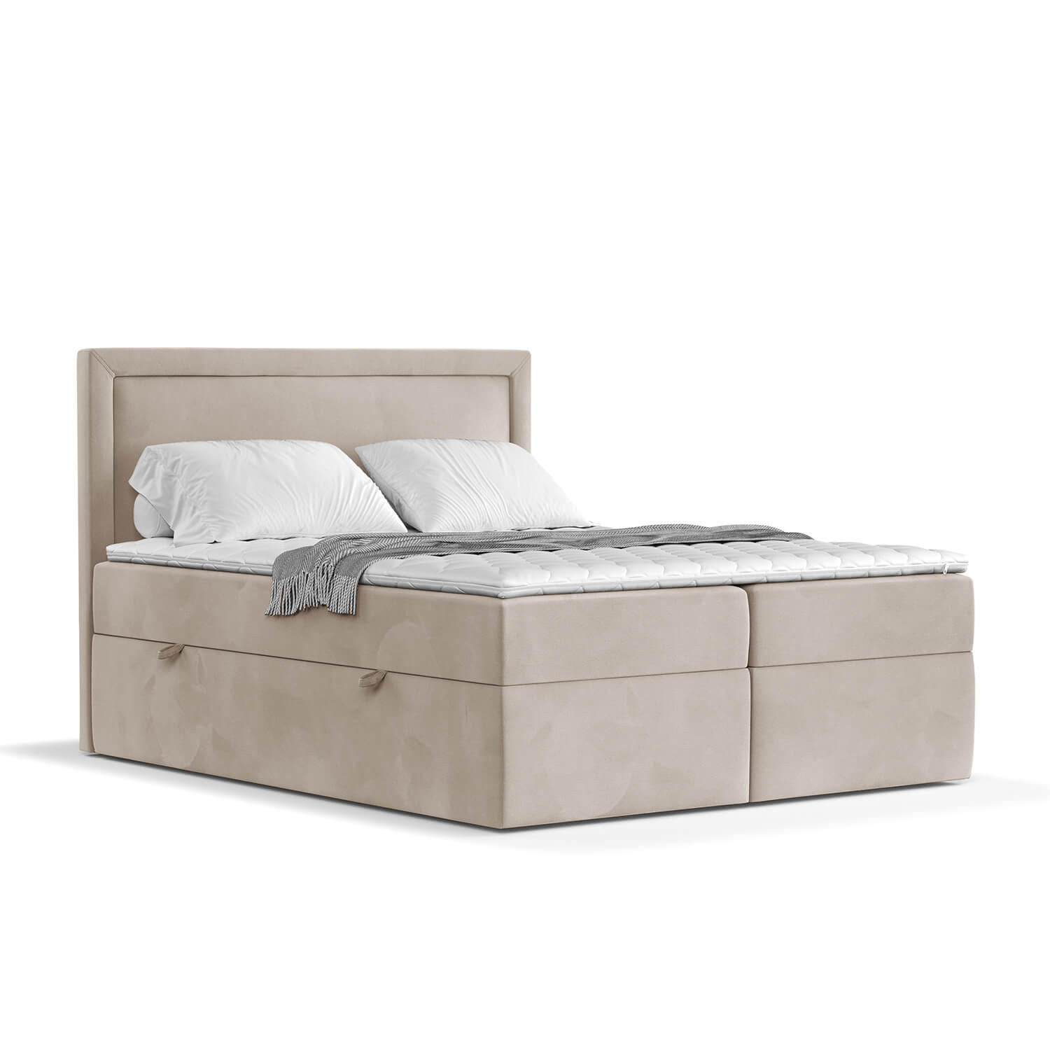 AltaBeds KONTINENTÁLNÍ postel JODAN 140/200 cm Béžová