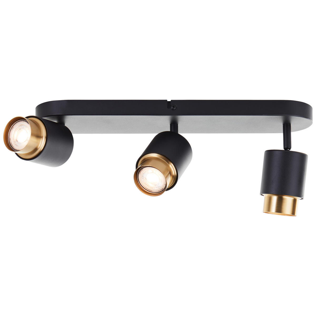 LED SPOT Covelo Sand Schwarz/matt gold 10/52,6/15,6 cm - Multicolor, Kunststoff (5cm) - Brilliant