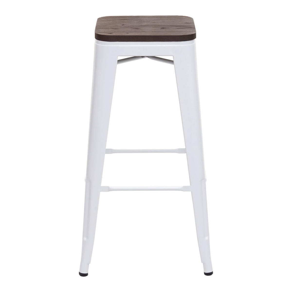 BARHOCKER Weiß 4er-Set - Weiß, Holz (42/76/42cm) - Jamb