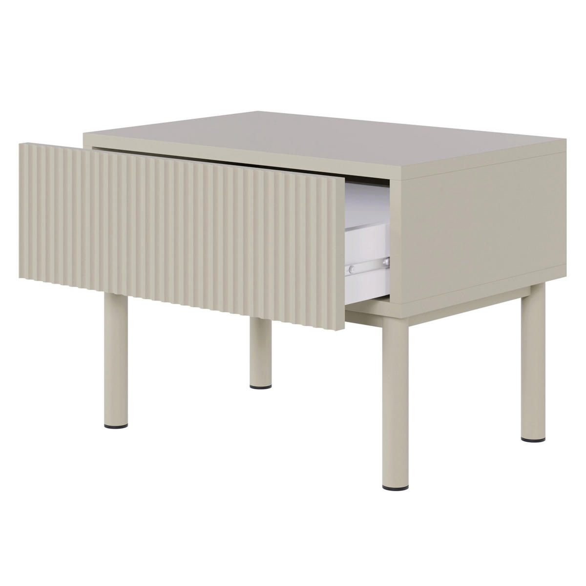 NACHTTISCH Veldio New Greige 50 cm - Taupe, Holzwerkstoff/Metall (50/44/35.6cm) - Selsey