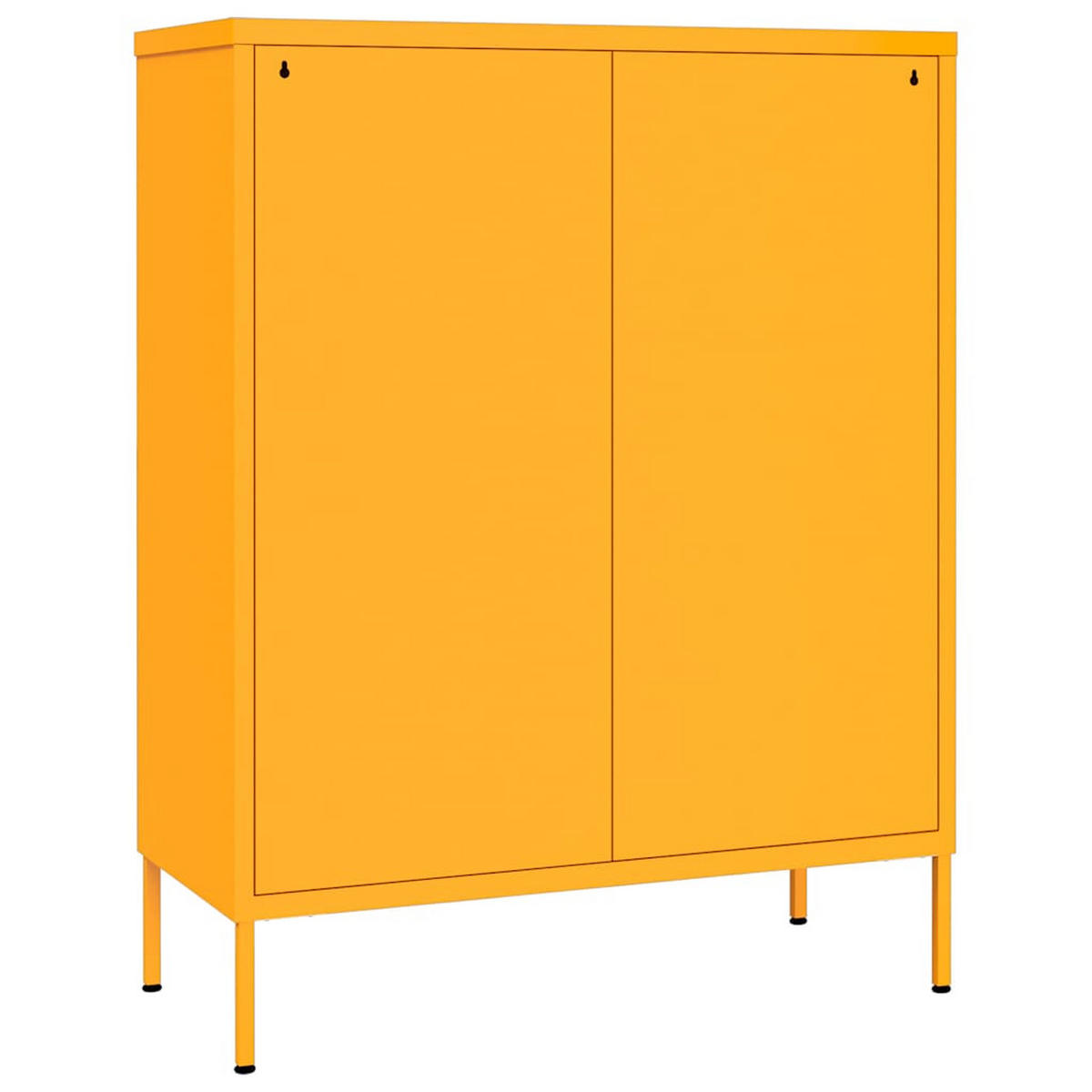 SCHUBLADENSCHRANK Senfgelb 80/35/101,5 Cm Stahl - Gelb, Metall (35/101.5/80cm) - vidaXL