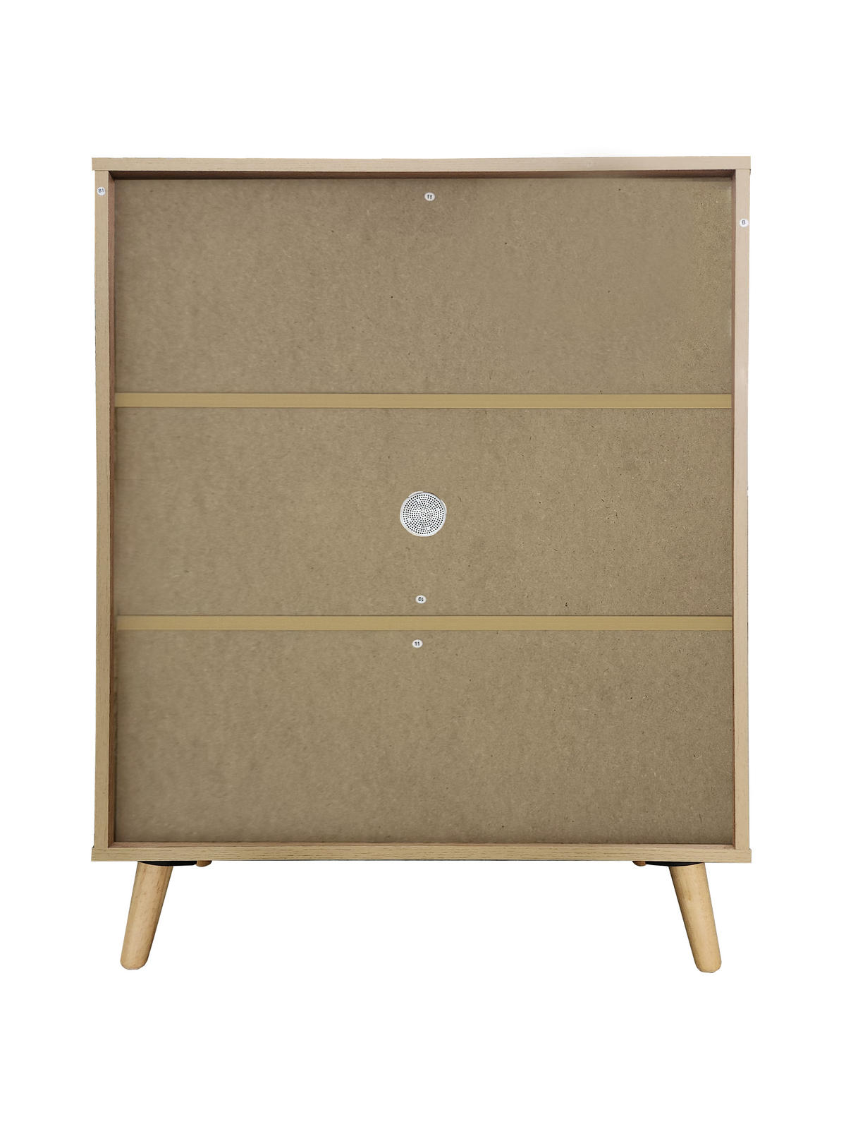 SCHUHSCHRANK aus MDF 76x37x98,5cm in Schwarz mit Türen - Schwarz, Holzwerkstoff (76/98.5/37cm) - Modfu