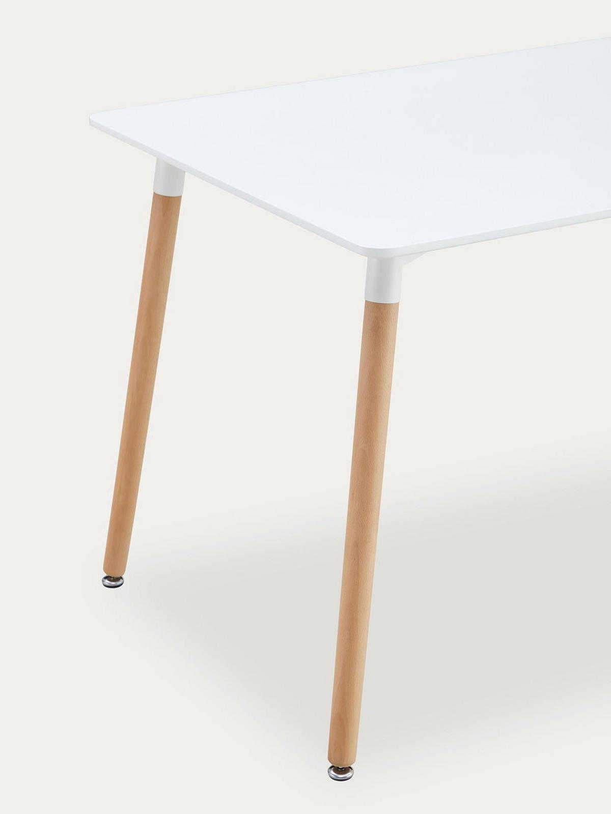 ESSTISCH Lora Natur - Weiß 80 x 120 - Braun, Holz (120/80/74cm) - Kenay Home