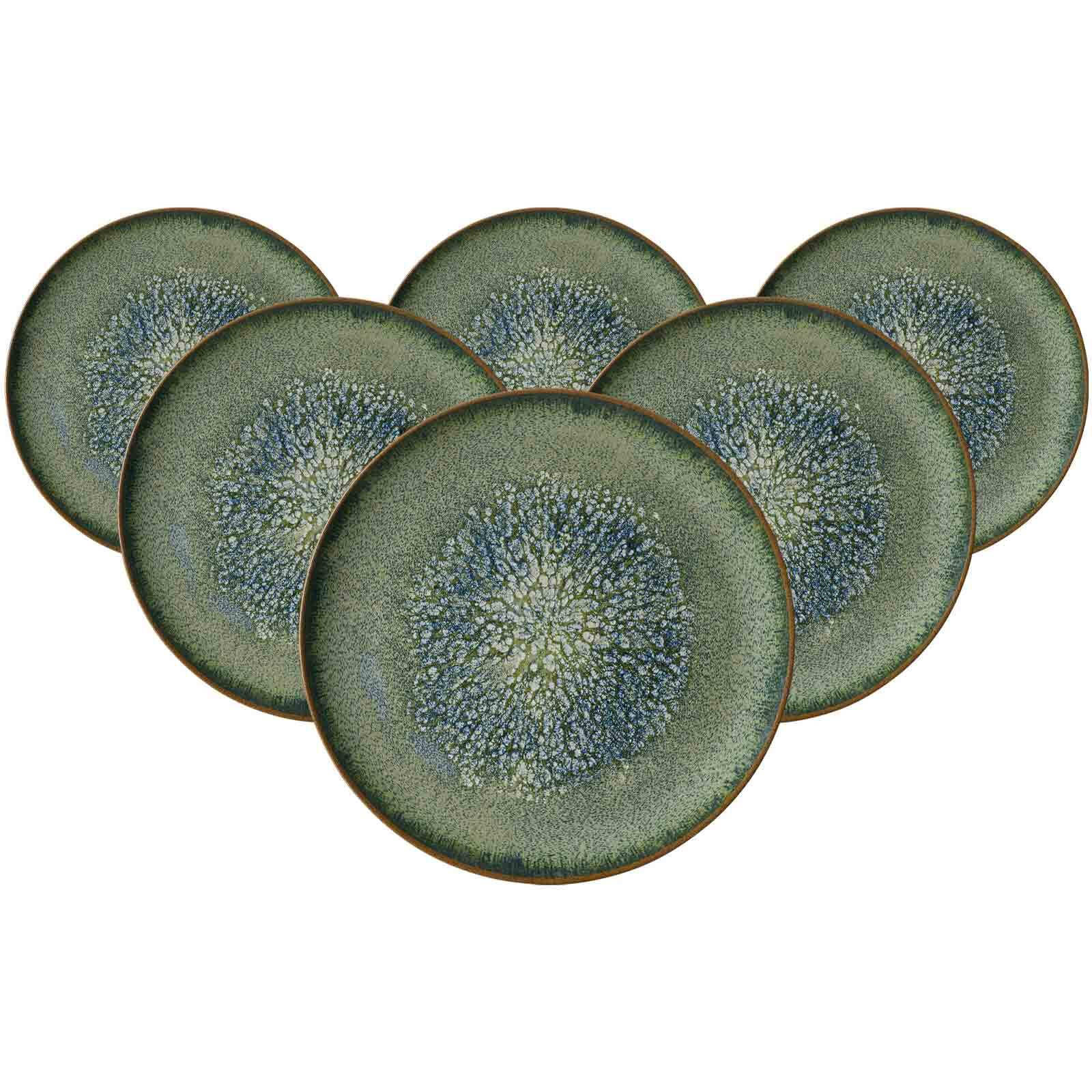 PLATZTELLER Verde grün ø 32 cm 6er Set - Grün, Keramik (32cm) - Ritzenhoff Breker