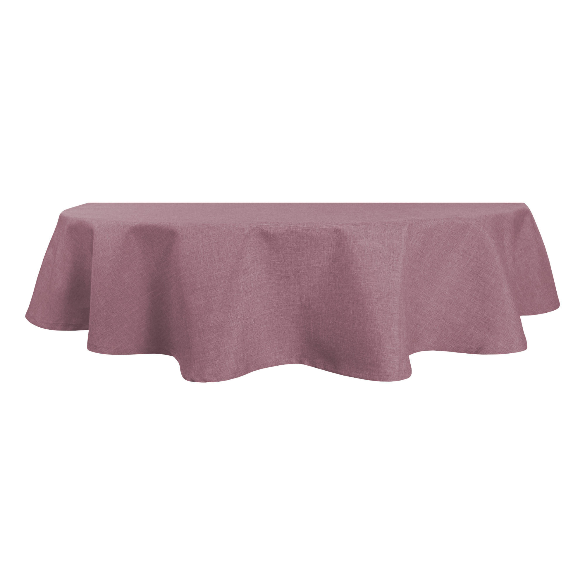 TISCHDECKE Leinenoptik 160/260 cm oval Altrosa - Altrosa, Textil (160/260cm) - TiborTex