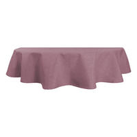 TISCHDECKE Leinenoptik 160/260 cm oval Altrosa - Altrosa, Textil (160/260cm) - TiborTex
