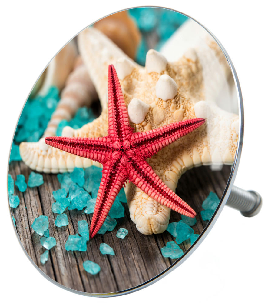 BADEWANNENSTÖPSEL Bath Salts - Türkis, Metall (8/10/10cm) - Sanilo