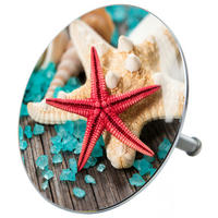 BADEWANNENSTÖPSEL Bath Salts - Türkis, Metall (8/10/10cm) - Sanilo