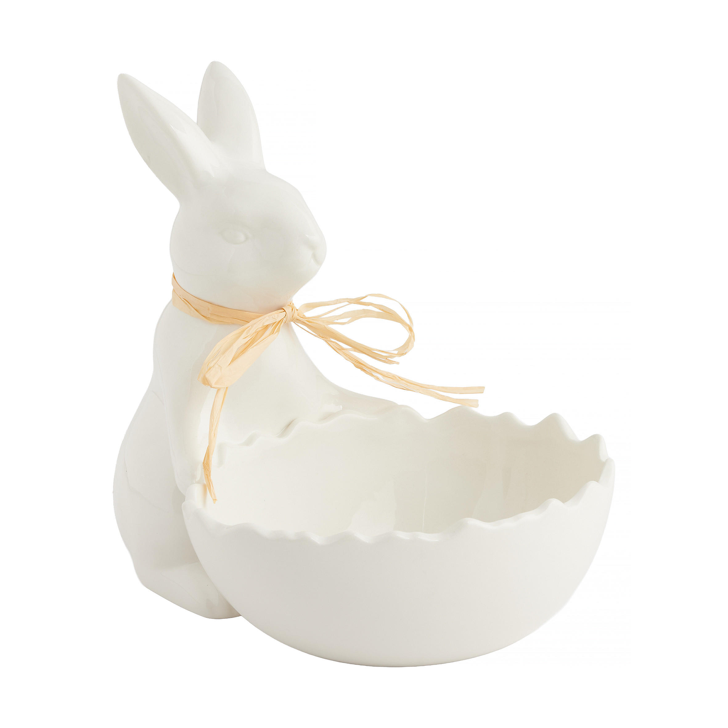 DEKORATIVE SCHALE Benegg - Weiß, Keramik (22.6cm) - home&you