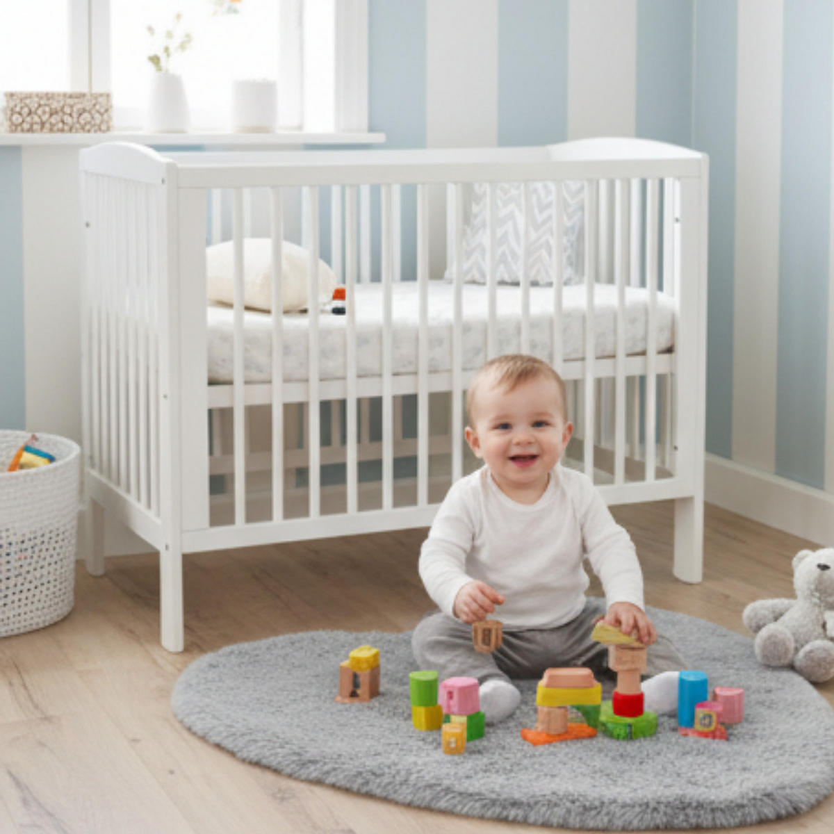 KINDERTEPPICH Herz 80x80 cm Creme, Weich, Waschbar, Spielteppich, Schlafzimmer, Kinderzimmer, Babyzimmer, Rutschfest, Deko, Kuschelig - Creme, Textil (80/80cm) - JUNG