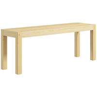 KÜCHENBANK im Landhaus-Stil, Kiefernholz, 120 x 33 x 45 cm, Natur - Naturfarben, Holz (33/45/120cm) - HOMCOM