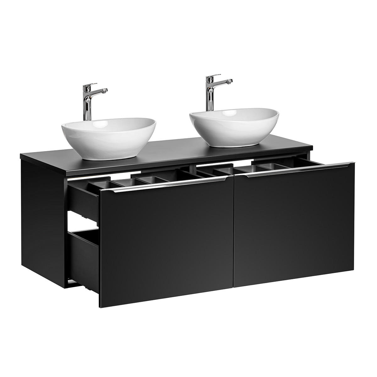 DVOSTRUKI UMIVAONIK 120cm Éros Crni - crna, drvni materijal (120/48/46cm) - Petits-meubles