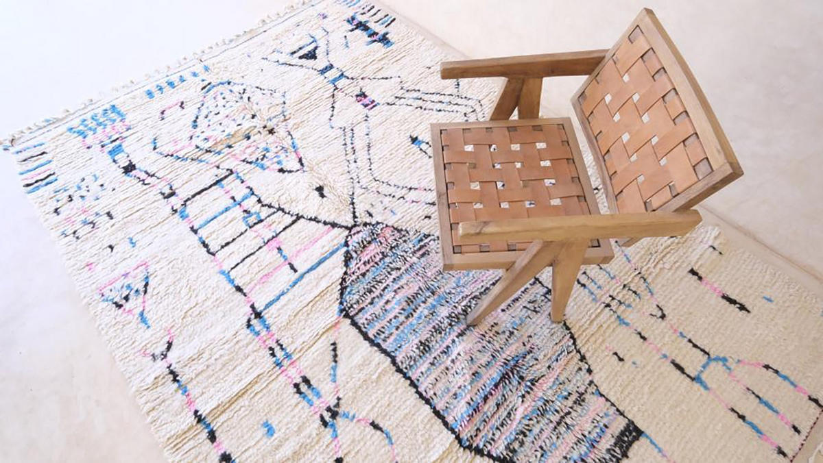 BERBERTEPPICH aus reiner Wolle 193x 291 cm - Multicolor, Naturmaterialien (193/291cm) - AFK Living