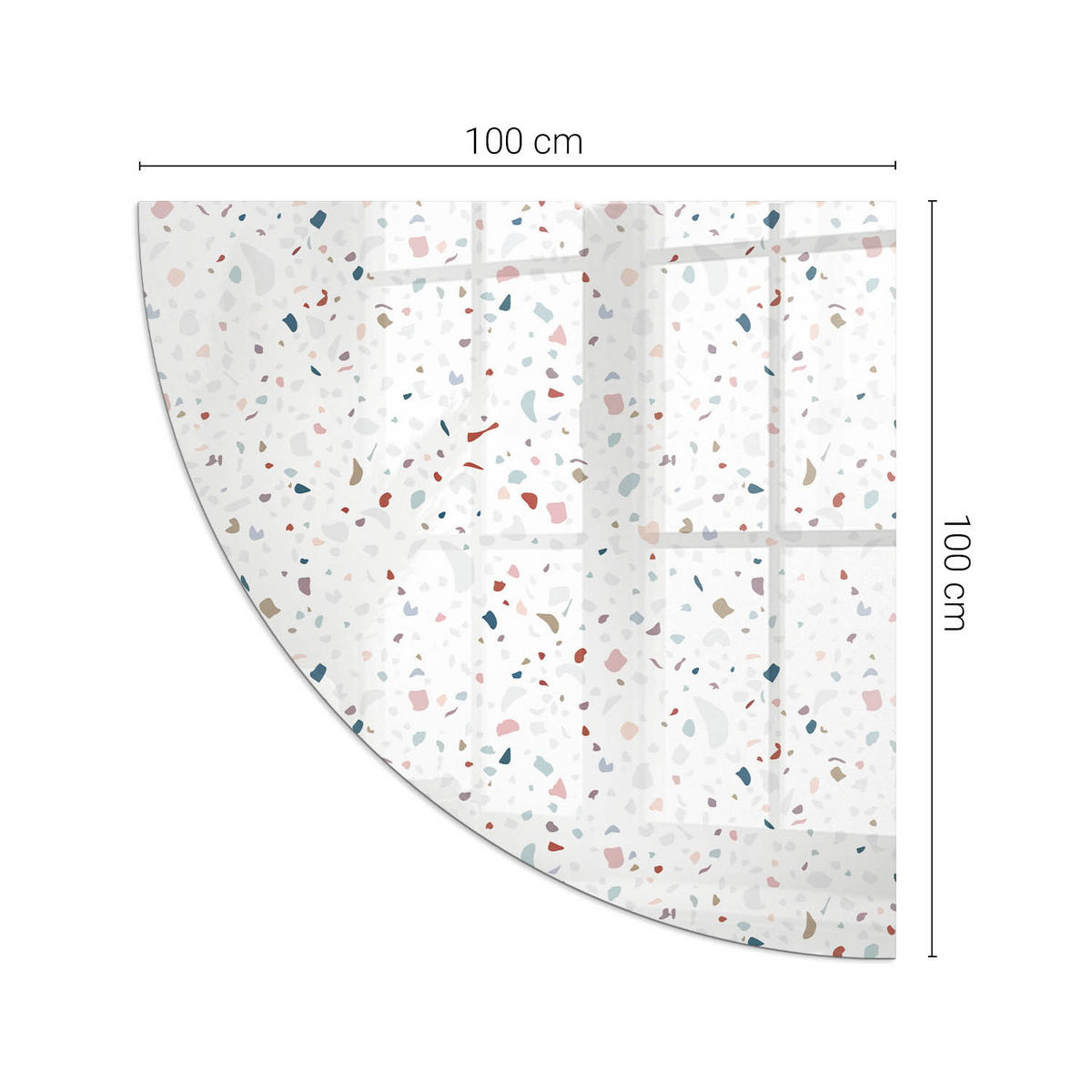 GLASPLATTE für Kamin 100x100 cm Weiß - Weiß, Glas (100/100/0.4cm) - ArtPrintCave